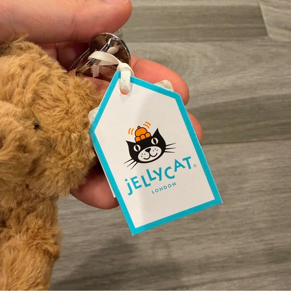 Jellycat Bartholomew Bear Bag Charm Plush Keychain BAR4BC - Picture 6 of 6